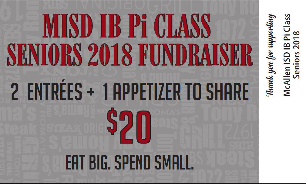 CHRISTINEARDIS's tweet photo. @McAllenISD #LamarAcademy #IB #Seniors2018 #PiClass #fundraiser @tonyromas @CityofMcAllen #greatfood #greatpi #PinningCeremony #rgv https://t.co/YA6GgMwkmP