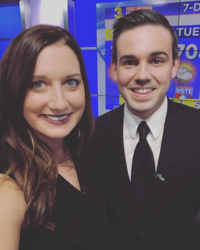 April_Loveland's tweet photo. @toddcorillo and I together again on the weekend and we even match! Be sure to tune into @wtkr3 at 11! #matchymatchy #blacktie #news #norfo… https://t.co/xJve8Vrspy