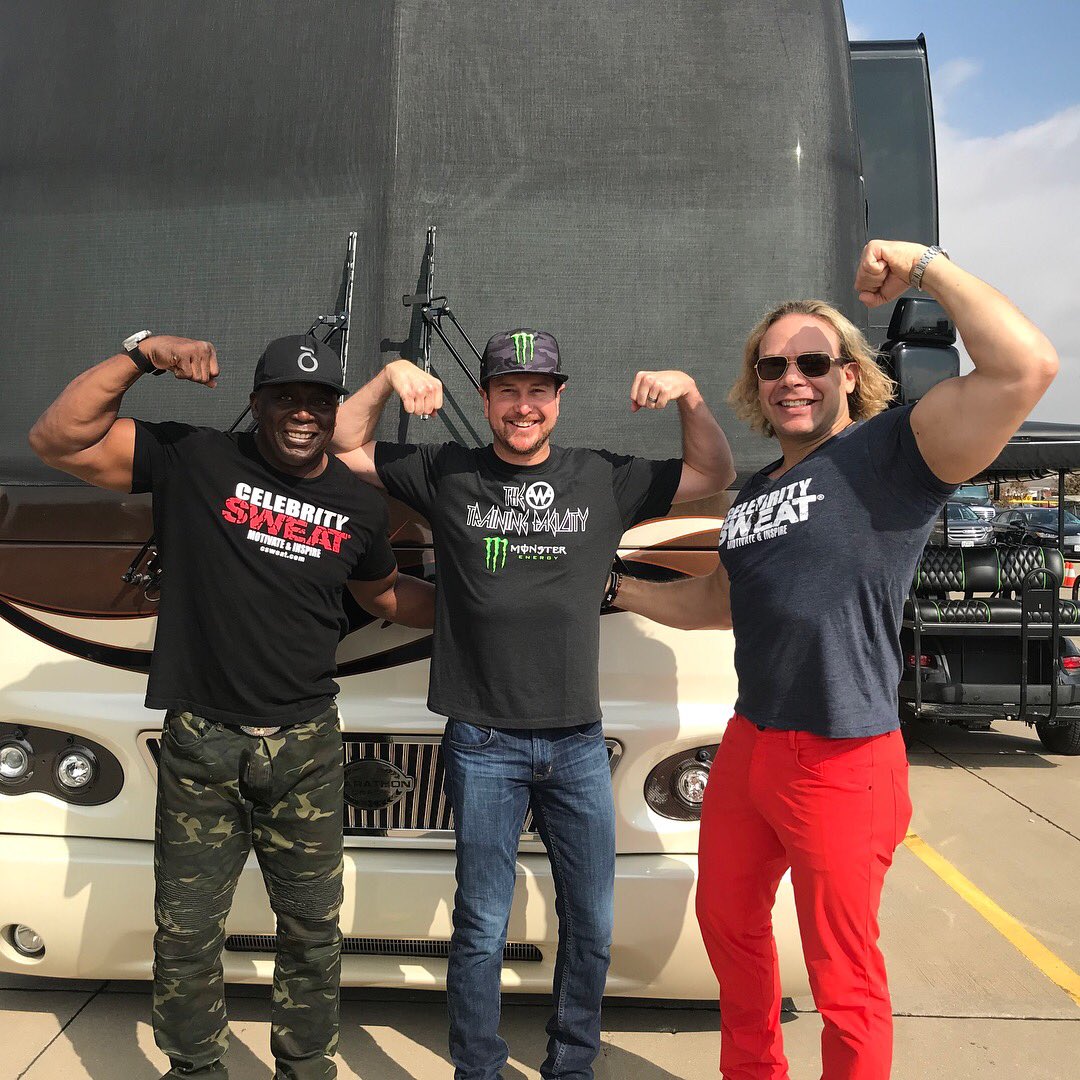 Kurt Busch on Twitter: “Great time filming #CelebritySweat today at the