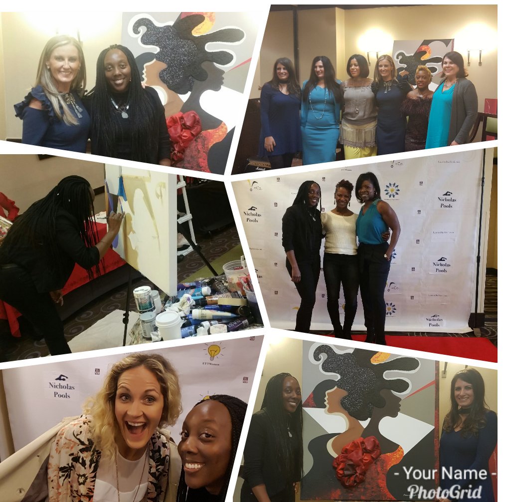 Shenavongo's tweet photo. Creating and Connecting with Amazing Women#artist  #internationalartist #thepowerofconnections2017  #soulfulfunkoncanvas #MOGRATITUDE https://t.co/v2PTzrh76m