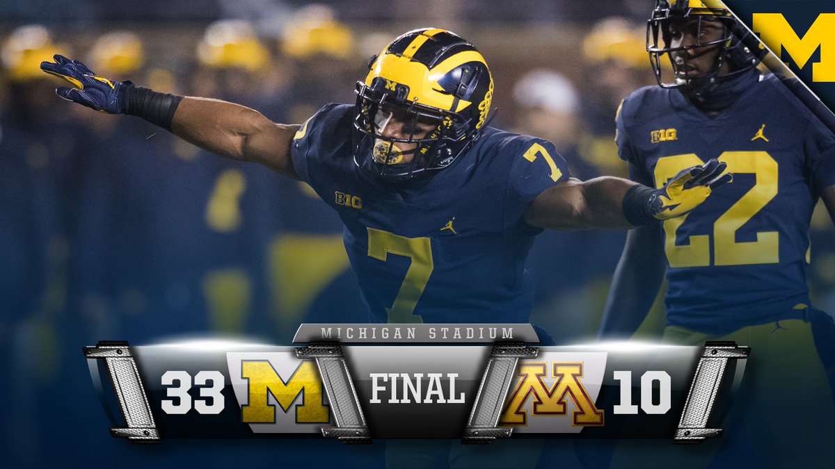 UMichFootball's tweet photo. FINAL!!! Go get that Jug!!!

#GoBlue https://t.co/UYuslPHJap
