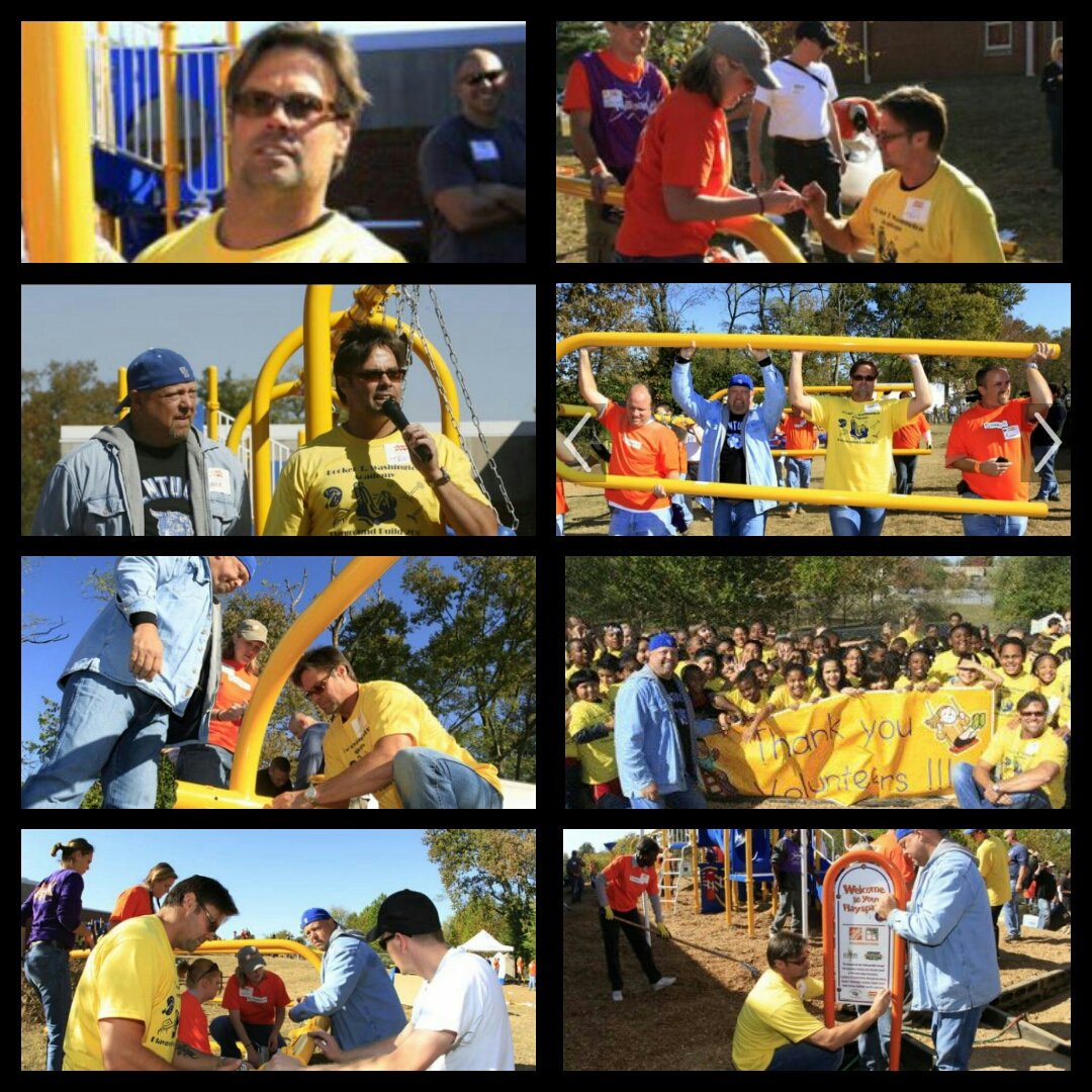 SusanS1313's tweet photo. @MsSheilaKiss @mgunderground @T_RoyMG @FirebirdBo @LuckymanEddie Day 48 of #50daysofTroy Troy & #MontgomeryGentry are known as great humanitarians supporting many causes...a new playground! #riptroygentry https://t.co/2vvZbvXtP0