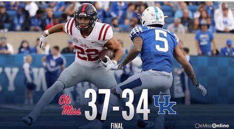 CoachPhilLongo's tweet image. Proud of the Rebs!   Outstanding 4 quarter character win by the entire team!  #OleMissFB #DontBlink #LukeLeads
