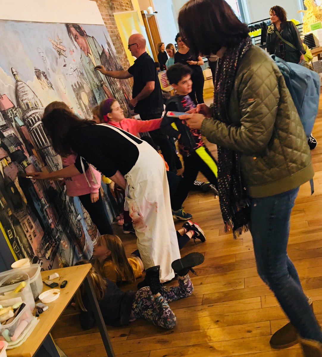 Yeantonina's tweet photo. Masterpieces in the making @DublinBookFest. What’s on today? Come to #smockalley and have a look at the children’s programme. #dublin #kids https://t.co/VeAm5QtYmb