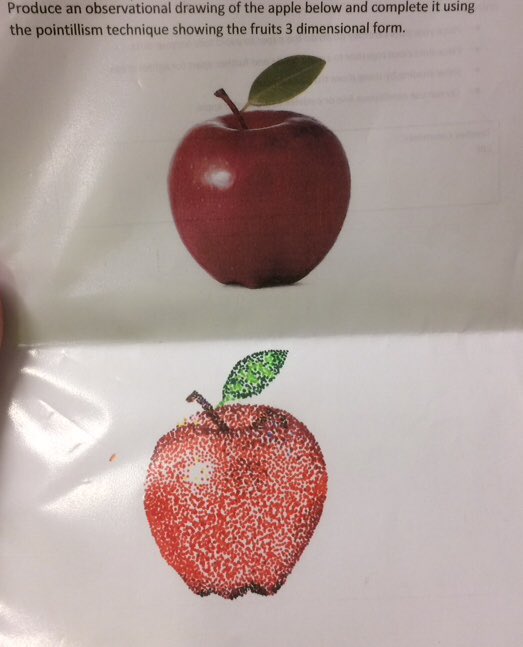 NodwellTia's tweet image. My attempt at a #pointilism apple 🍎 @helenPeerlessfe @Garypeerless @PeerlessLtd @mw19411 @chrisjpeerless @lindabrierley70