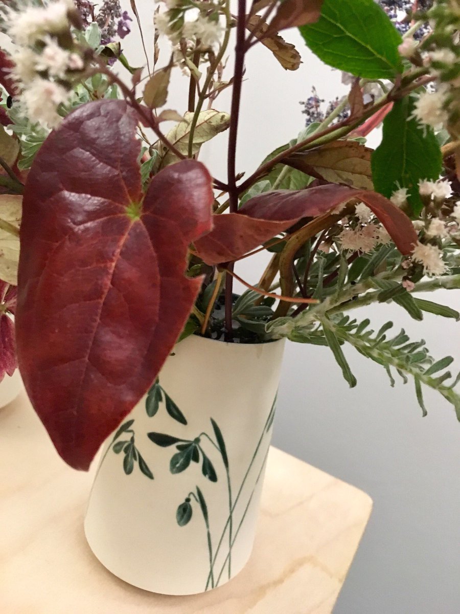 A beautiful sunny autumnal day here in #Cardiff - the last day of <a href="/madebyhandwales/">Craft Festival Cardiff</a>. Open 10-4. These hand carved vases are by Kate Evans...