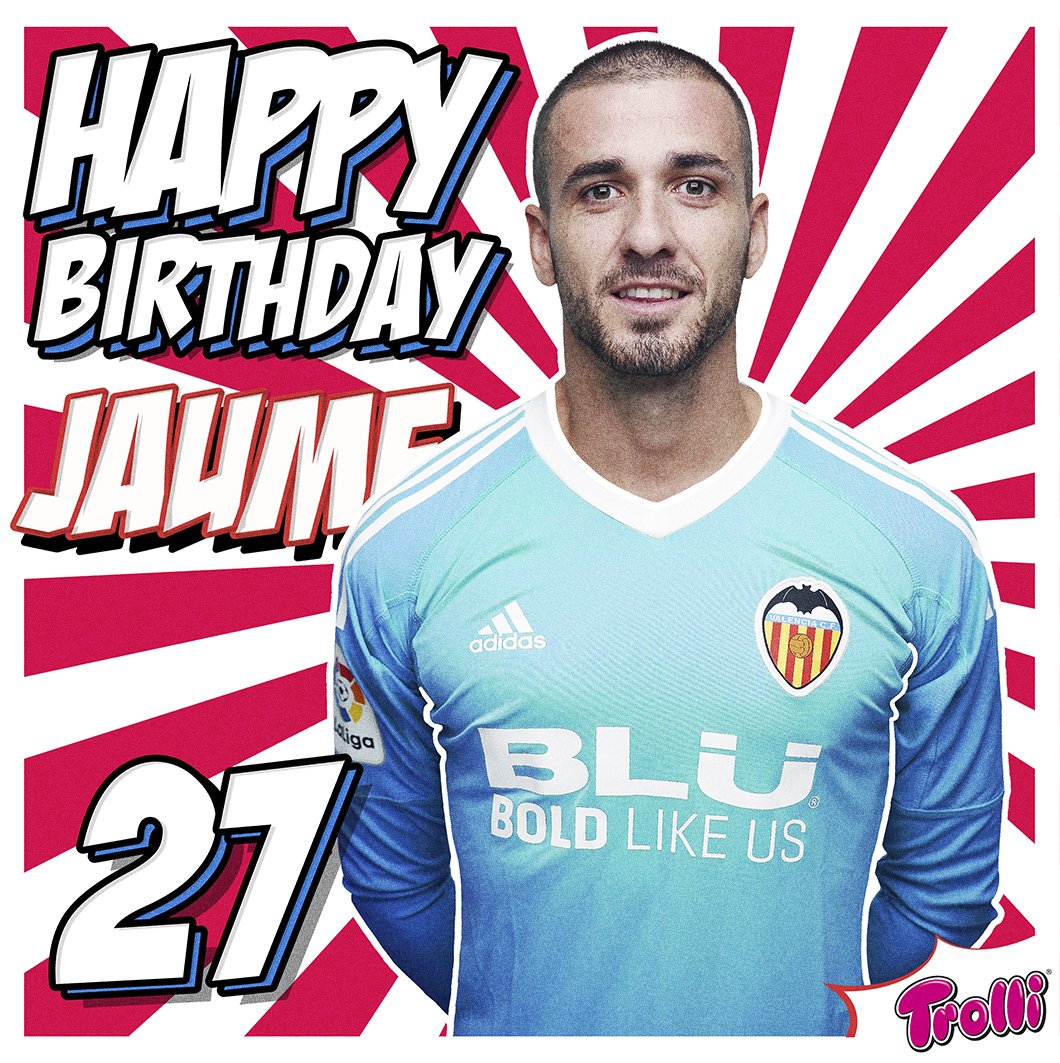 valenciacf's tweet photo. 🎂¡Hoy es el cumpleaños de uno de nuestros jugadores! 😀

¡Muchas felicidades Jaume! 👏

#Jaume27 https://t.co/rgDCmF7gEc
