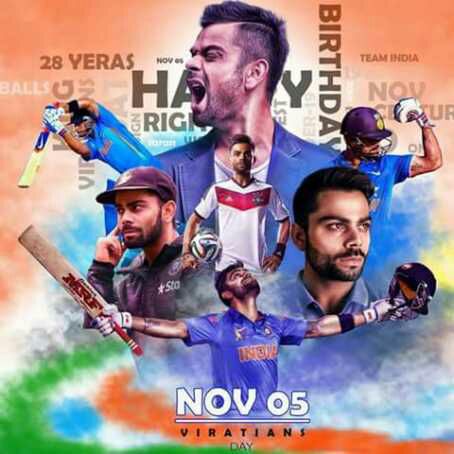 Happy birthday Machine of India kohli...... 