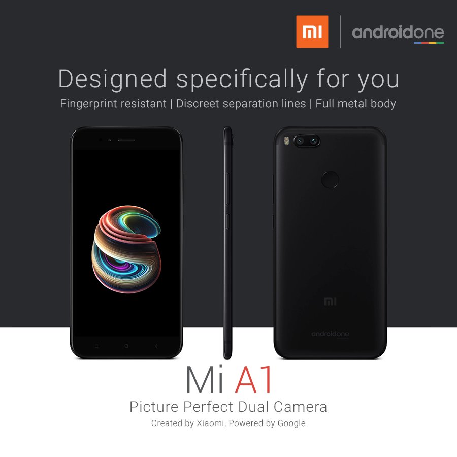 #MiA1 comes with a full metal unibody which is fingerprint resistant &amp; has discreet antenna lines! Get yours now! 😎
mi.com/in/mi-a1/