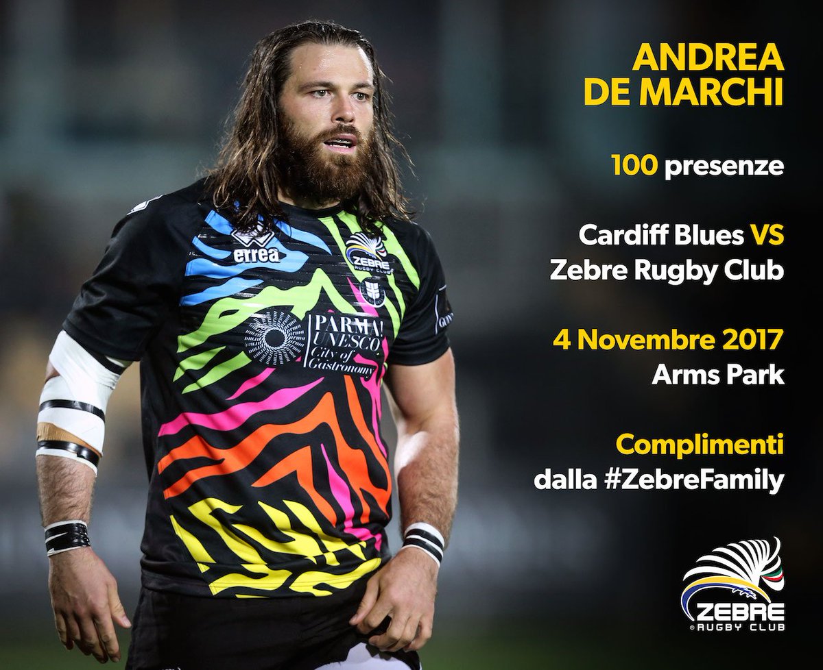 Il pilone <a href="/de_demaan/">Andrea De Marchi</a> é il primo atleta delle storia Zebre #Rugby a raggiungere 100 presenze dalla fondazione del club nel 1973 #ZebreLegend