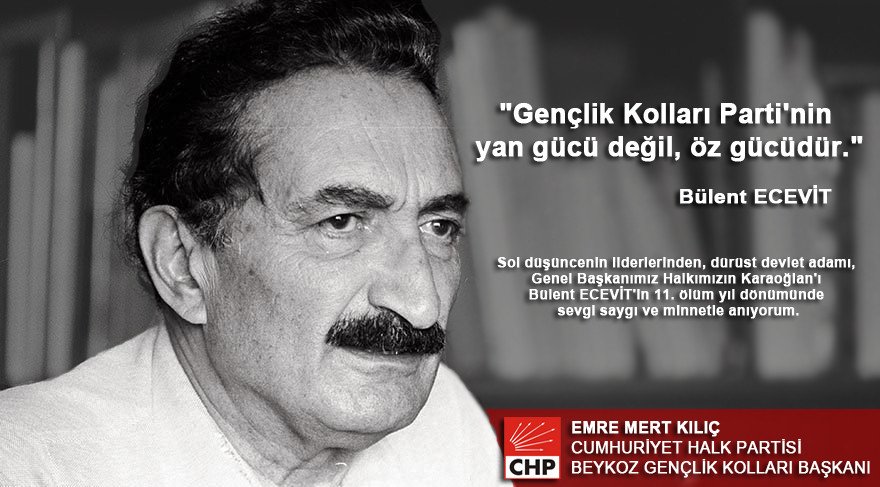 Özlem sevgi ve saygıyla anıyorum. #BülentEcevit