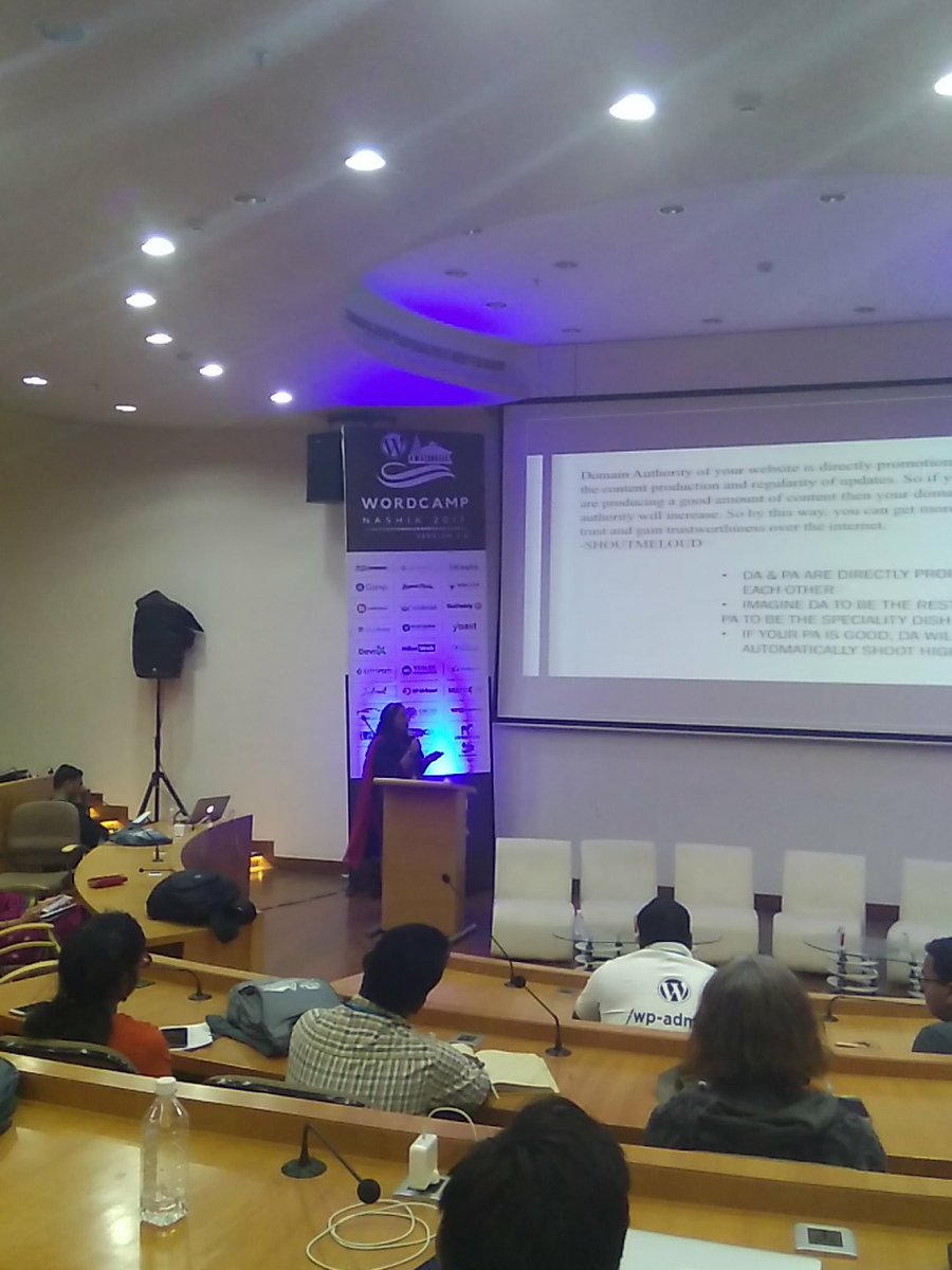 After awesome lunch 
Resuming the #wcnashik experience

"How to boost content marketing for WP sites" with RJTalehkhan