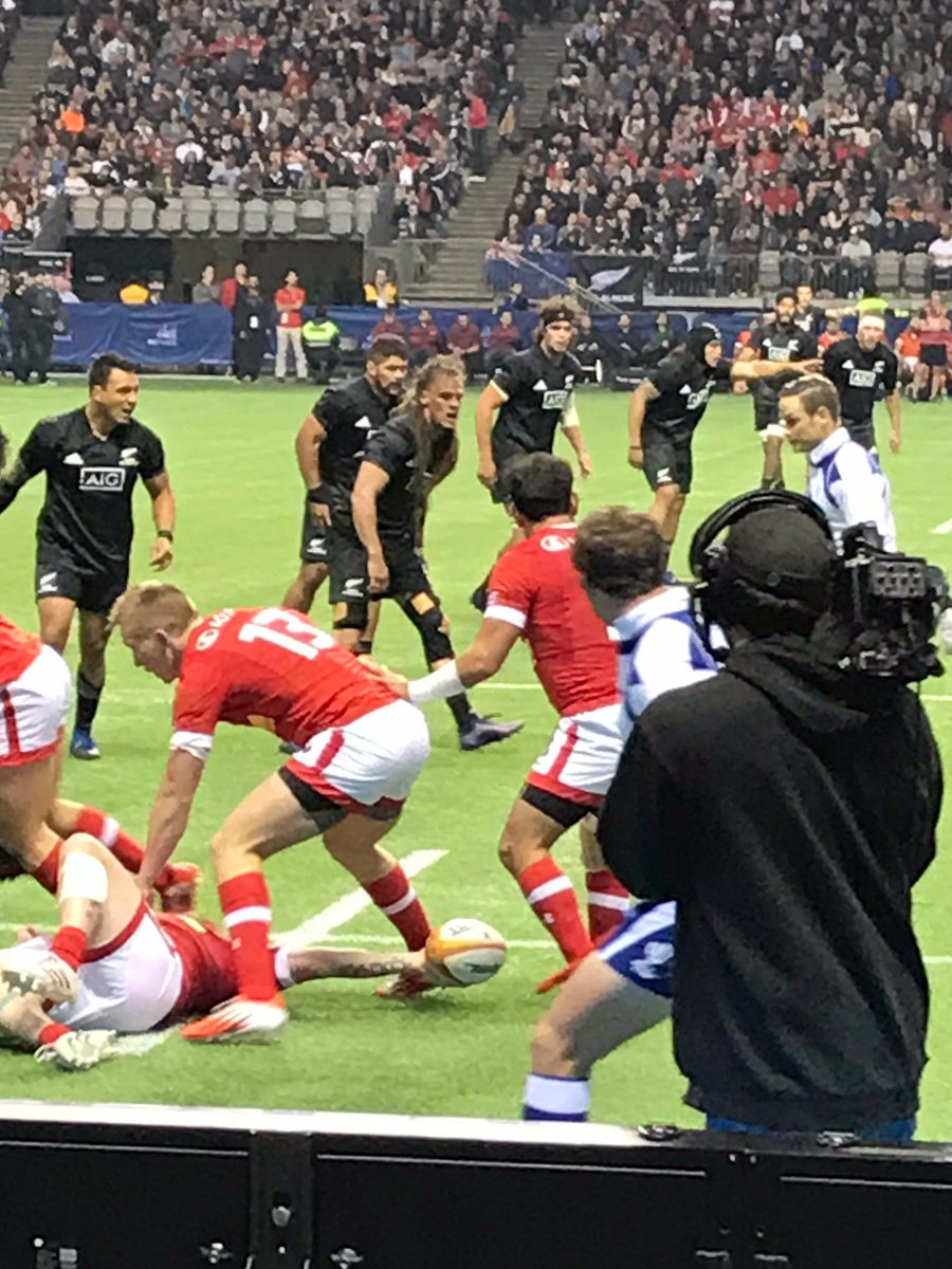 ShaunLedding's tweet photo. All Blacks vs Canada  |  TOUGH  |  #CANvMAB https://t.co/ejgyrAnpR3