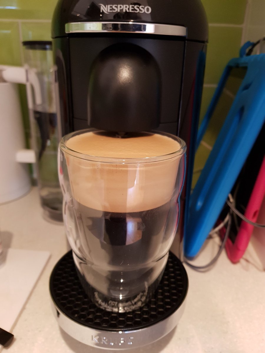 nathanluxford's tweet photo. Epic morning coffee! Crema for the win with the new Vertuo system. #Nespresso #Crema #morningcoffee #Coffeeredefined #TheInsidersUK https://t.co/zH72AJVBbE