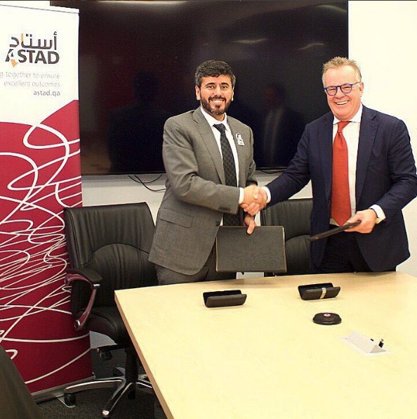 ASTADQA's tweet photo. We signed an MoU with the American leader at the forefront of theme park project management, Cumming. #astadqa https://t.co/39sY2wnlTY