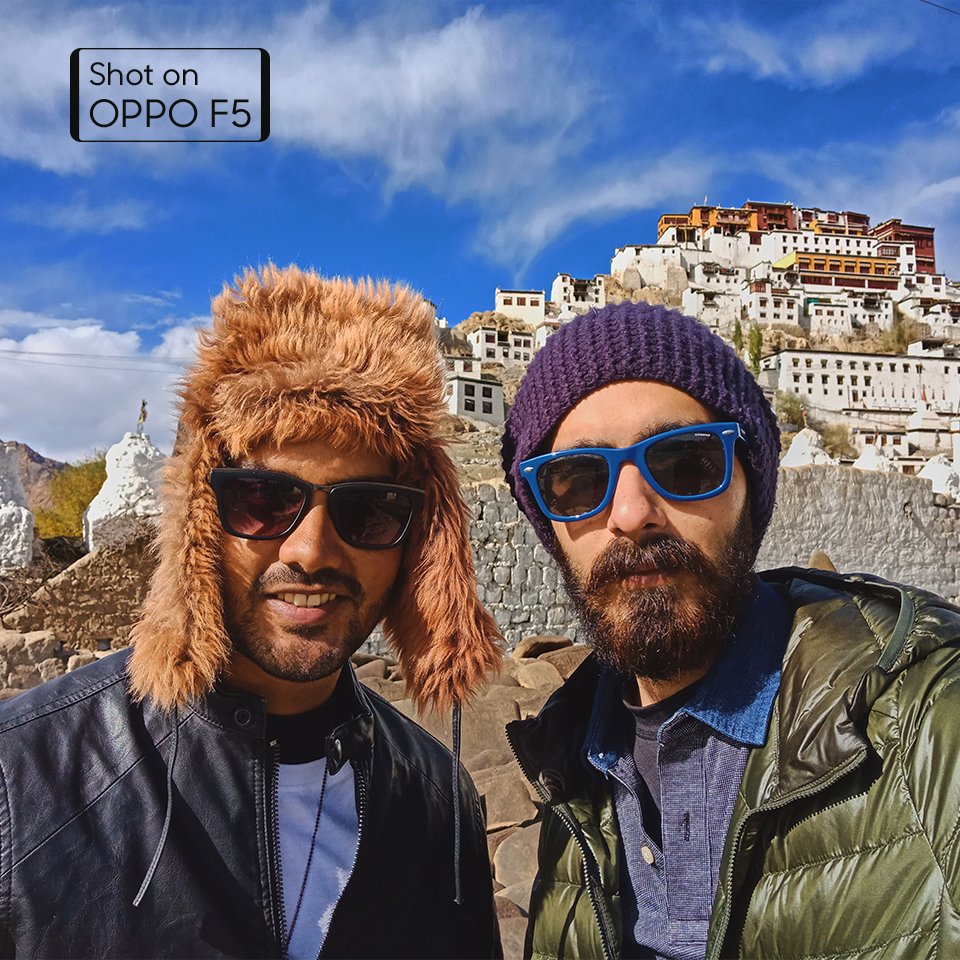 OPPOIndia's tweet photo. Stunning selfies captured with #OPPOF5. The A.I Beauty Recognition Technology made photos by @RohanShrestha look more real &amp; natural. https://t.co/LxbyZY8et4