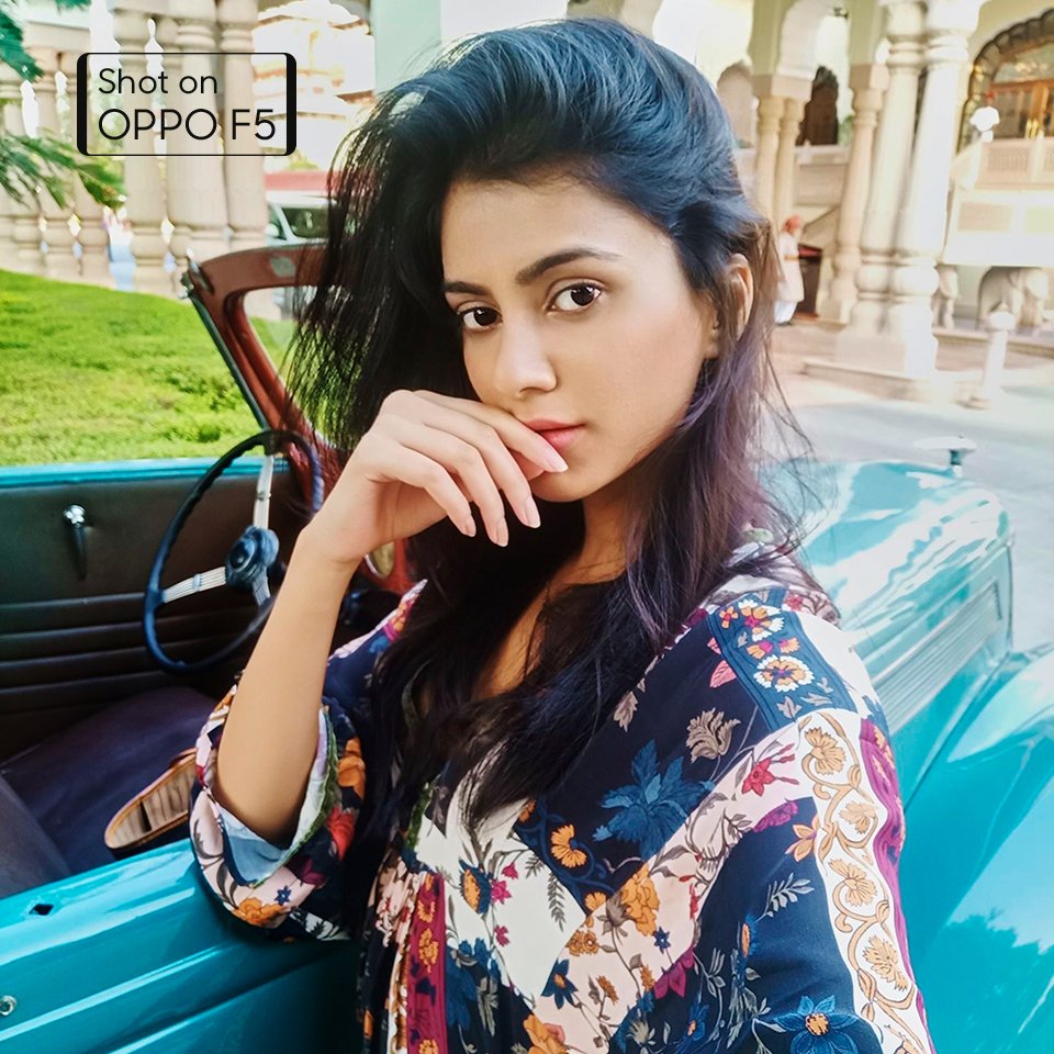 OPPOIndia's tweet photo. Stunning selfies captured with #OPPOF5. The A.I Beauty Recognition Technology made photos by @RohanShrestha look more real &amp; natural. https://t.co/LxbyZY8et4