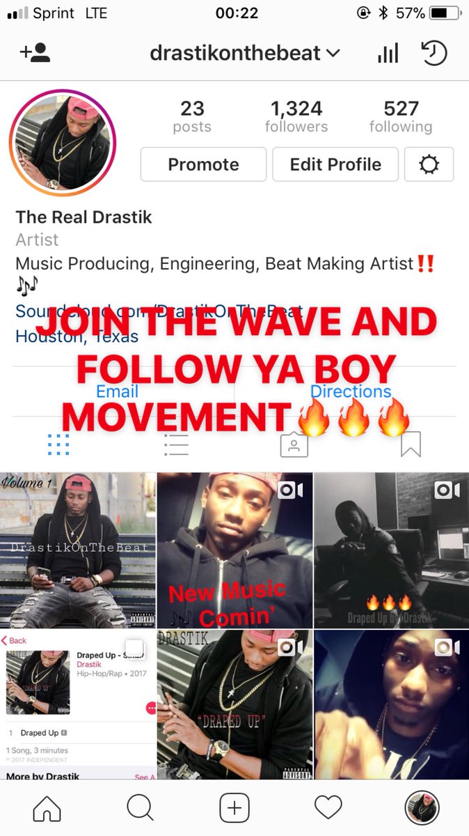 DrastikMusic's tweet photo. JOIN &amp; FOLLOW THE MOVEMENT WITH YA BOY‼️🔥🔥🔥 FOLLOW ME ON #IG @DrastikOnTheBeat https://t.co/dL8sspadli