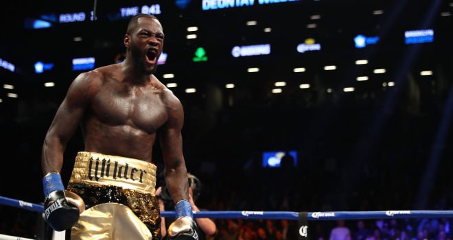I DECLARE WAR, AJ: <a href="/BronzeBomber/">Deontay Wilder</a> sent out a chilling message to @anthonyfjoshua after crushing <a href="/BSTIVERNE/">I AM BWARE</a>

Story: skysports.tv/24oVQo