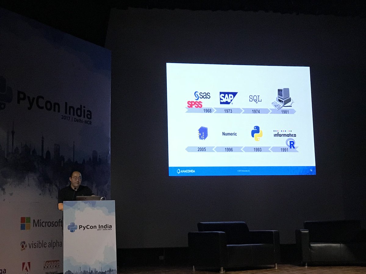 hansgogia's tweet image. Quite an insightful keynote by @pwang to start the day #pyconindia #pyconindia2017 @pyconindia