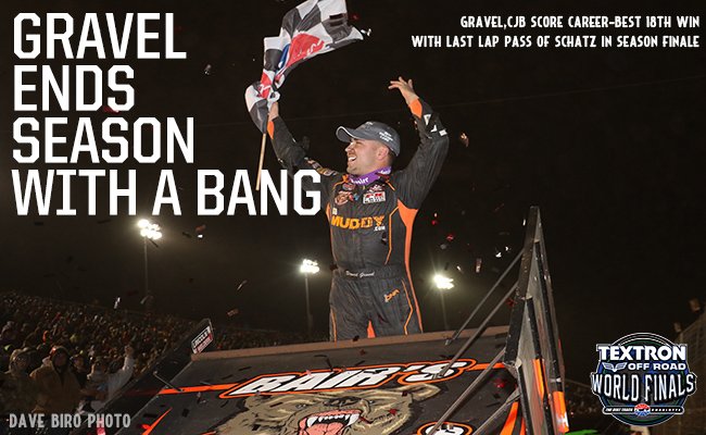 Gravel Passes Schatz on Last Lap to Win Season Finale at the @TextronOffRoad @World_Finals! #WoOCraftSCS

Read More: woosprint.com/news/race-repo…