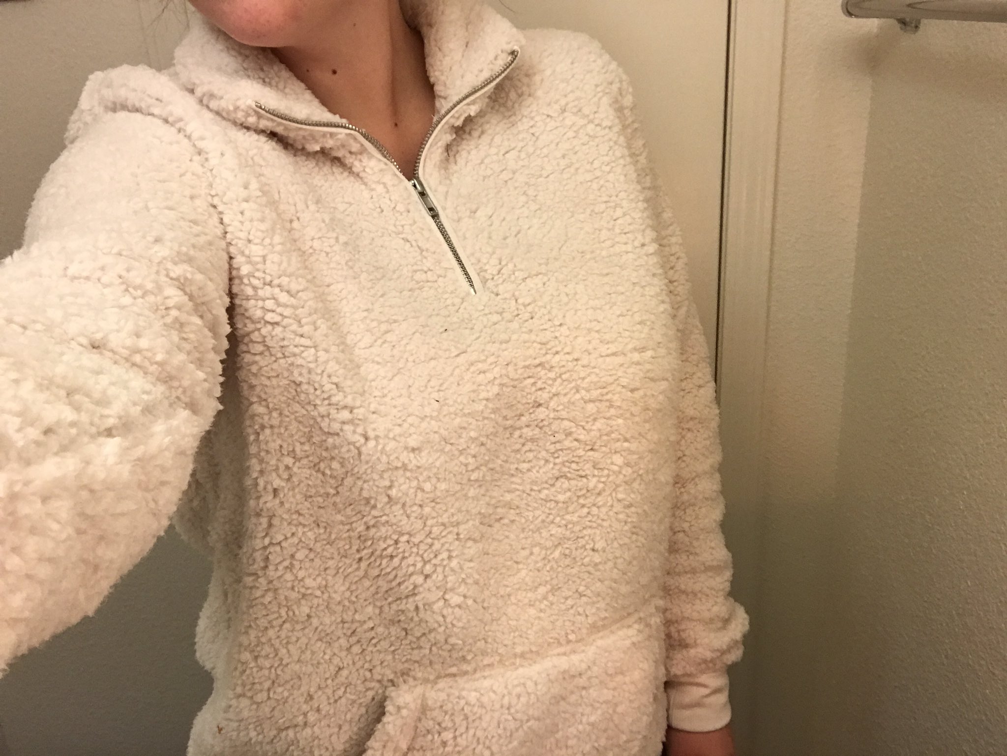 $10 pullover from Walmart $10 PJ pants 