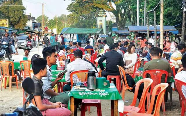 #Rakhine news.TEXTBOOK EXAMPLE. Present Scene Butheetaung today, Northen Rakhine of Myanmar-Bangladesh boarder city. Photo: Han Linn Naing