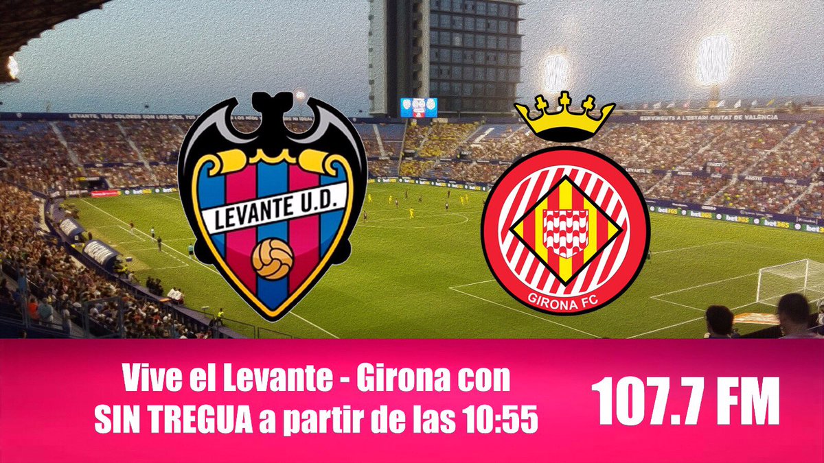 CarlosAyats's tweet photo. 🎙Ganas de partido. Hambre de victoria A partir de las 10.55h, en la 107.7, desde el Templo: @LevanteUD-@GironaFC 🎙

🎧🐸🎧 #playradiovlc https://t.co/Rzxp4STuU3