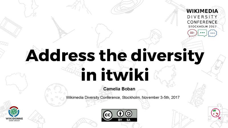 cameliaboban's tweet photo. Address the diversity in #itwiki ft @WikiDonne & #Wikipedia4Refugees https://t.co/WAMVxxA3gg #WikiDivCon #WikiDonne #W4R #Wiki4Refugees https://t.co/np514eJAcs