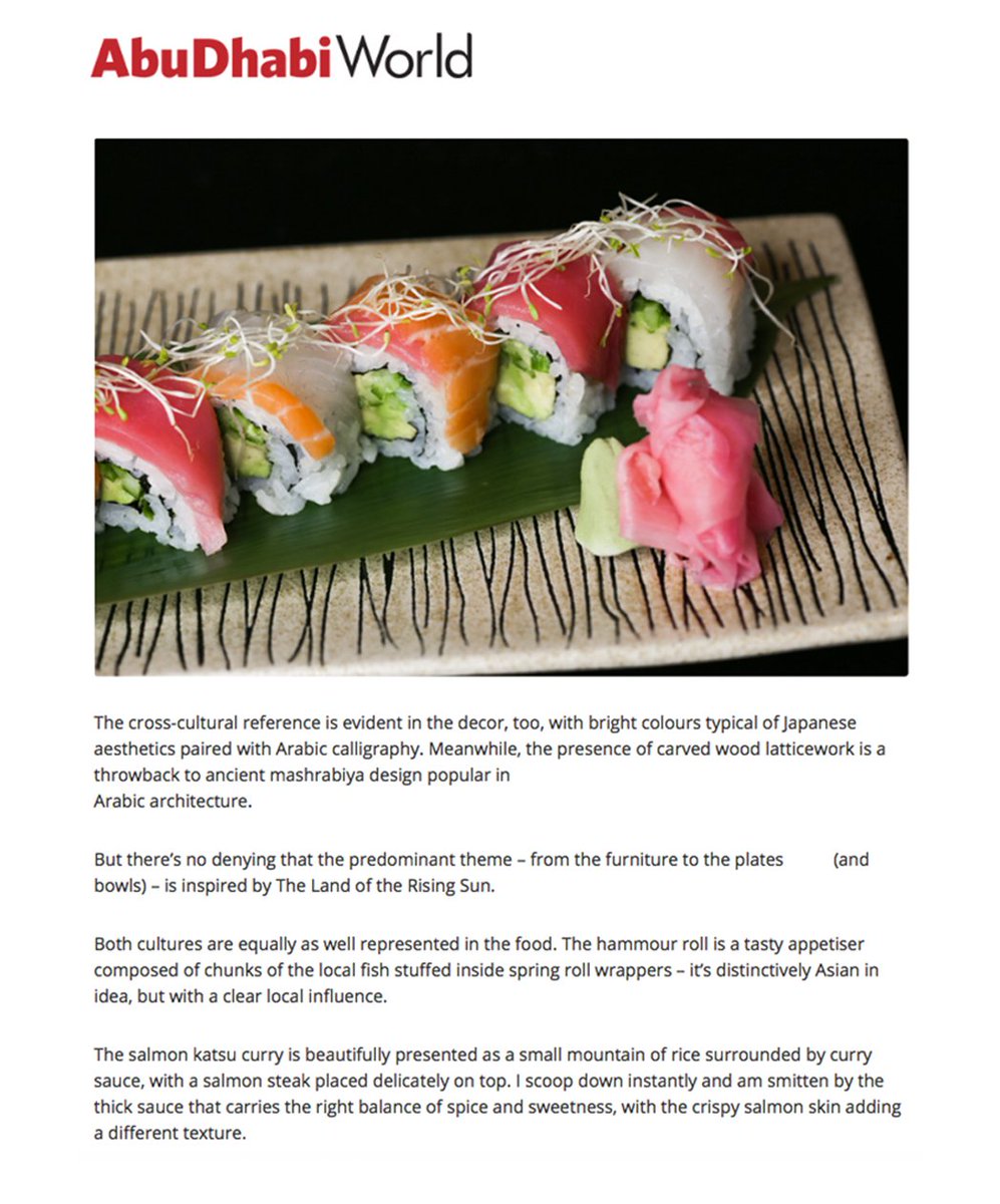sushina_me's tweet photo. Honoured to have been featured on @Abudhabiworld !
The UAE's shared attributes with Japanese culture does not go unnoticed. https://t.co/R78GTGZGny