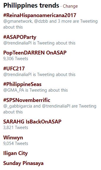#PhilippineSeas is now trending NATIONWIDE, mga Kapuso! Ilang sandali na lang!