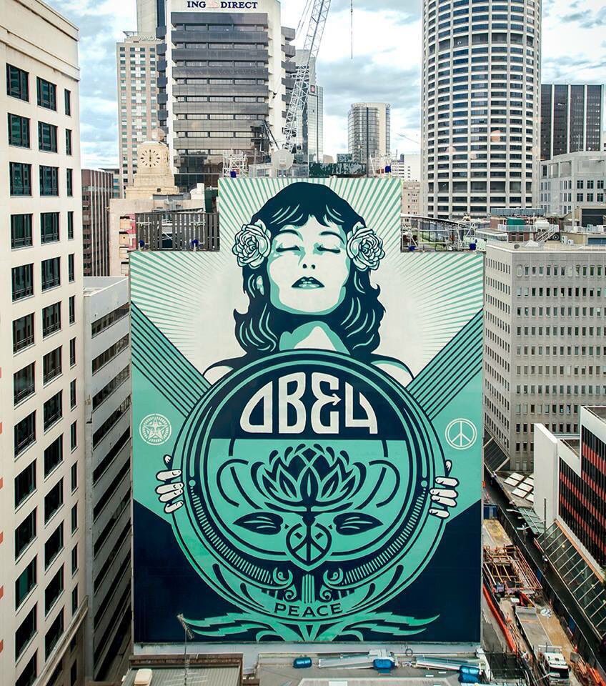 #Mural by Obey Giant #Sydney #Australia #grafitti #streetart #art