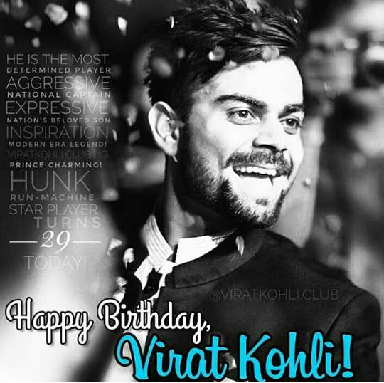 Happy birthday virat  kohli  