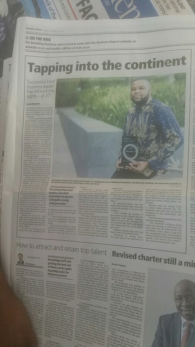 EMMANUELBONOKO's tweet photo. A well written article about Emmanuel Sir Bonoko @busrep sharing my entrepreneursship journey and what keeps me going against all odds #GOD https://t.co/GqHo8GcyMa