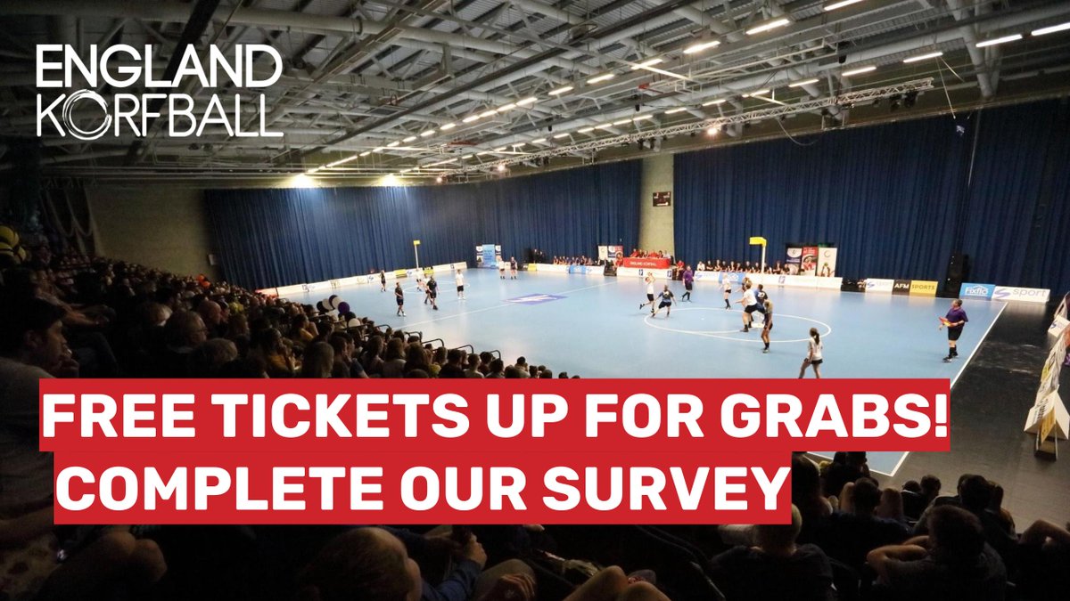FREE tickets are up for grabs! Complete our #KorfballFinals survey for a chance to win