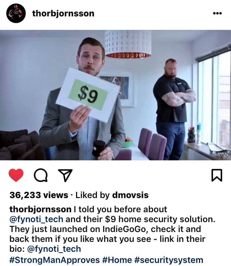 fynoti_tech's tweet photo. Thanks to Hafþór Júlíus Björnsson (The Mountain) for his support and participation in our campaign.The IGG link is in bio @ThorBjornsson_ https://t.co/QYJRQ3hICD