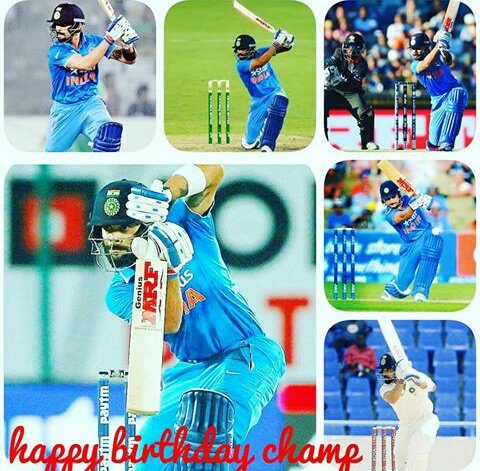 Happy birthday champ 
VIRAT KOHLI 