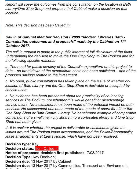 SaveBathLibrary's tweet photo. Concerned about Bath Central Library? Here's why the cabinet's shock decision has been called in @WeLoveBath https://t.co/6uwqX297LX https://t.co/yWXYczDYhc