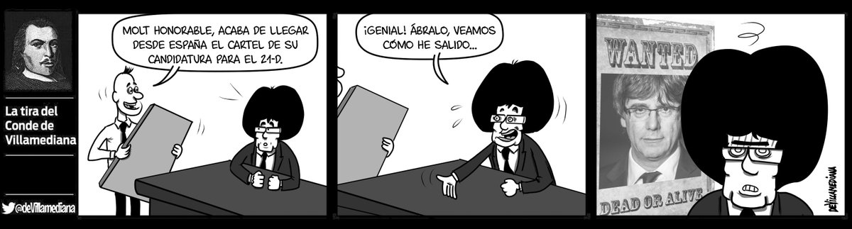 El <a href="/deVillamediana/">Conde Villamediana</a> nos adelanta (con mucho humor) el cartel de la candidatura de <a href="/KRLS/">krls.eth / Carles Puigdemont</a> para el 21D