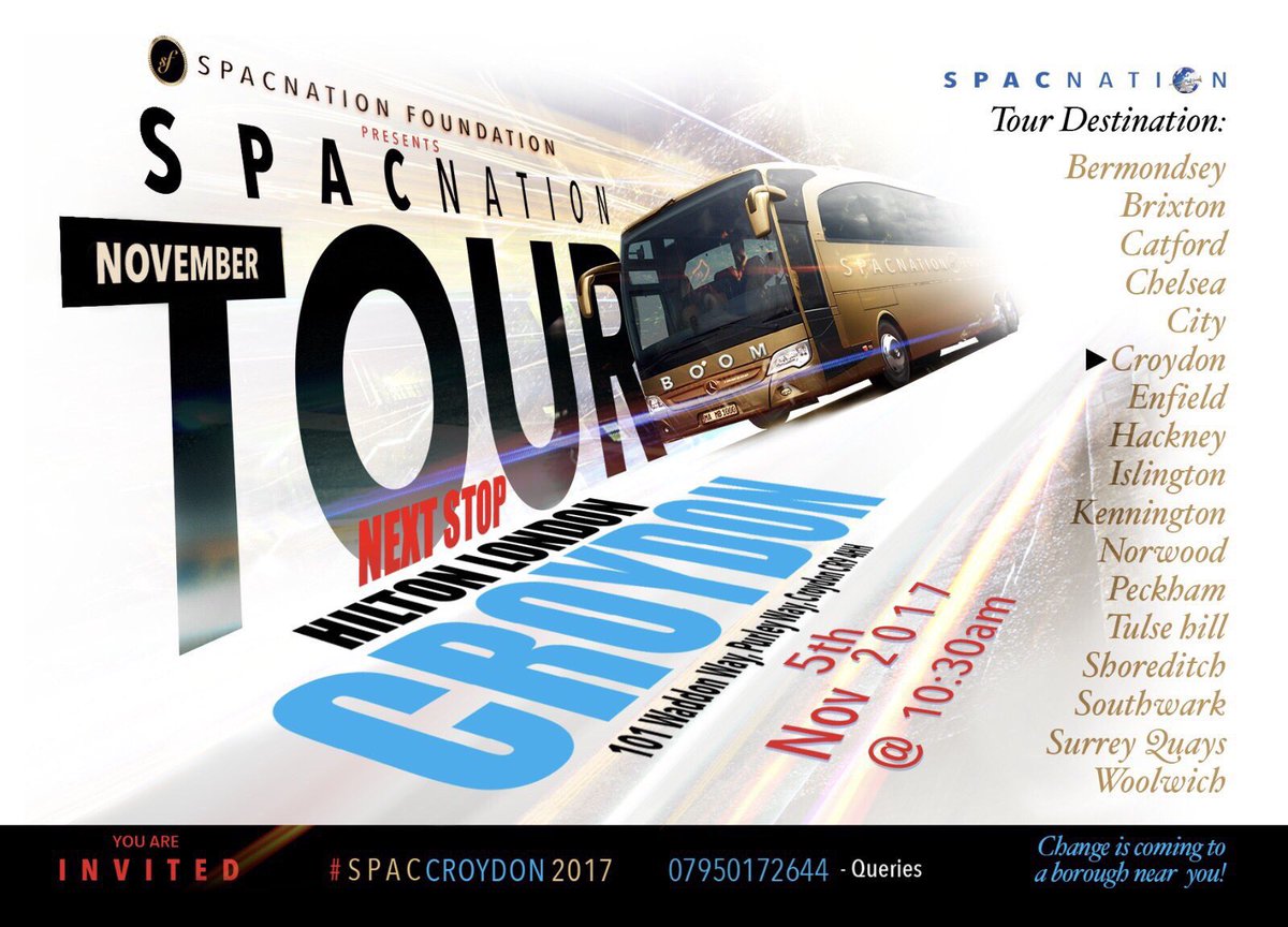 ConnectCity_'s tweet photo. Good Morning!
Only 2 hours till the #SPACTour reaches #Croydon - we are so excited!
Join us at Hilton Hotel Croydon
101 Waddon Way, CR9 4HH 📍 https://t.co/ASkN3yp7gO