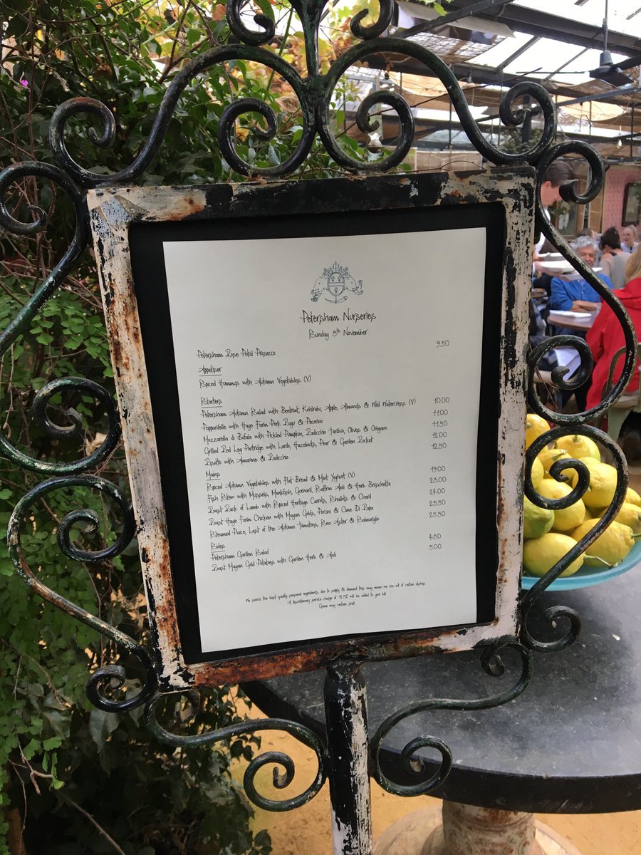 Sunday lunch! <a href="/PetershamN/">Petersham Nurseries</a> 😋💕