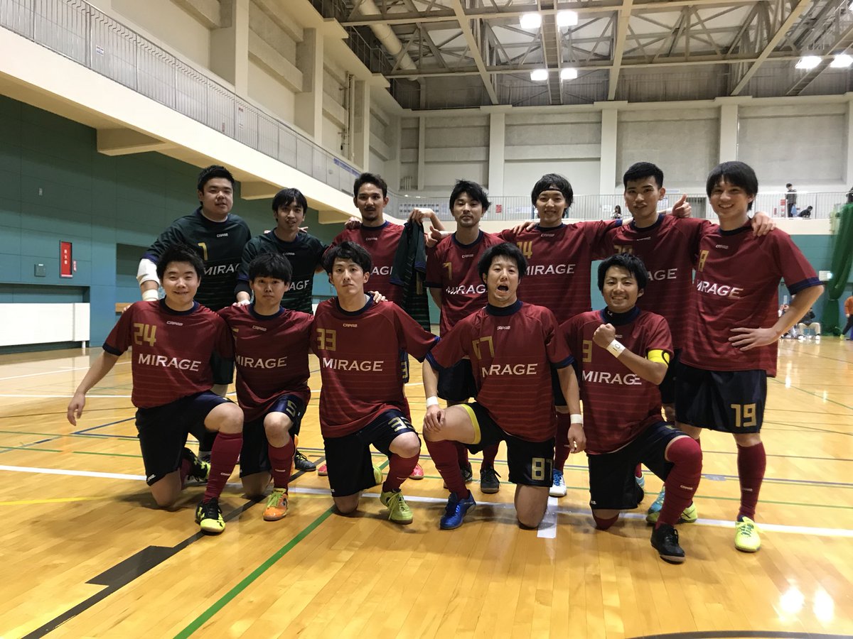 Mirage 試合結果 Super Sports Xebio 北海道フットサルリーグ第1回 札幌道央ブロックリーグ17 第12節 Vs Stella Polare 13 6で勝ち 多田 4 漆崎 2 神林 2 古川 浅利 澤口 山本 熊坂 普段ゴレイロの13番多田が4ゴールの大活躍 T Co E9kxkqnfxe