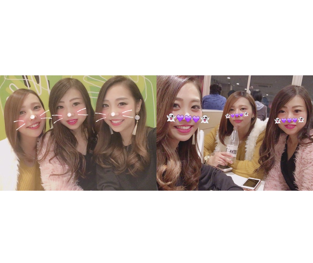080731Ryona's tweet photo. 3日は華頂卒業ぶりにさんにんで
集まれた😭💗💗
おんなじ滋賀やけどとーくて中々
あえてへんかったけど久々あえて
嬉しかった楽しかった\( ˆ ˆ )/♡
ふたりともなんも変わってへんくて
相変わらずやった💜💜
つぎわ12月かな💗🍲 https://t.co/nOO5sCrKeG