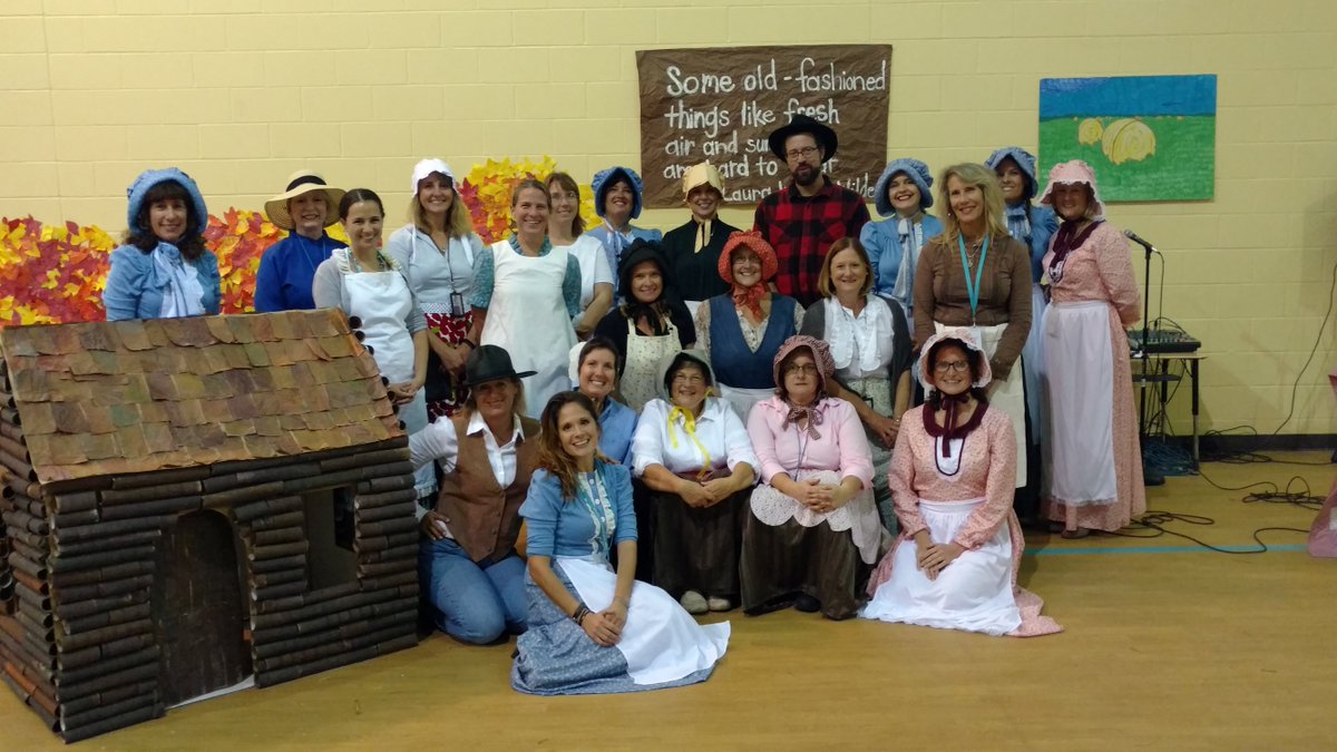adriennepalma22's tweet photo. Pioneer Week was lots of fun!
The staff dressed for the barn dance! https://t.co/SlwEe9OY7r