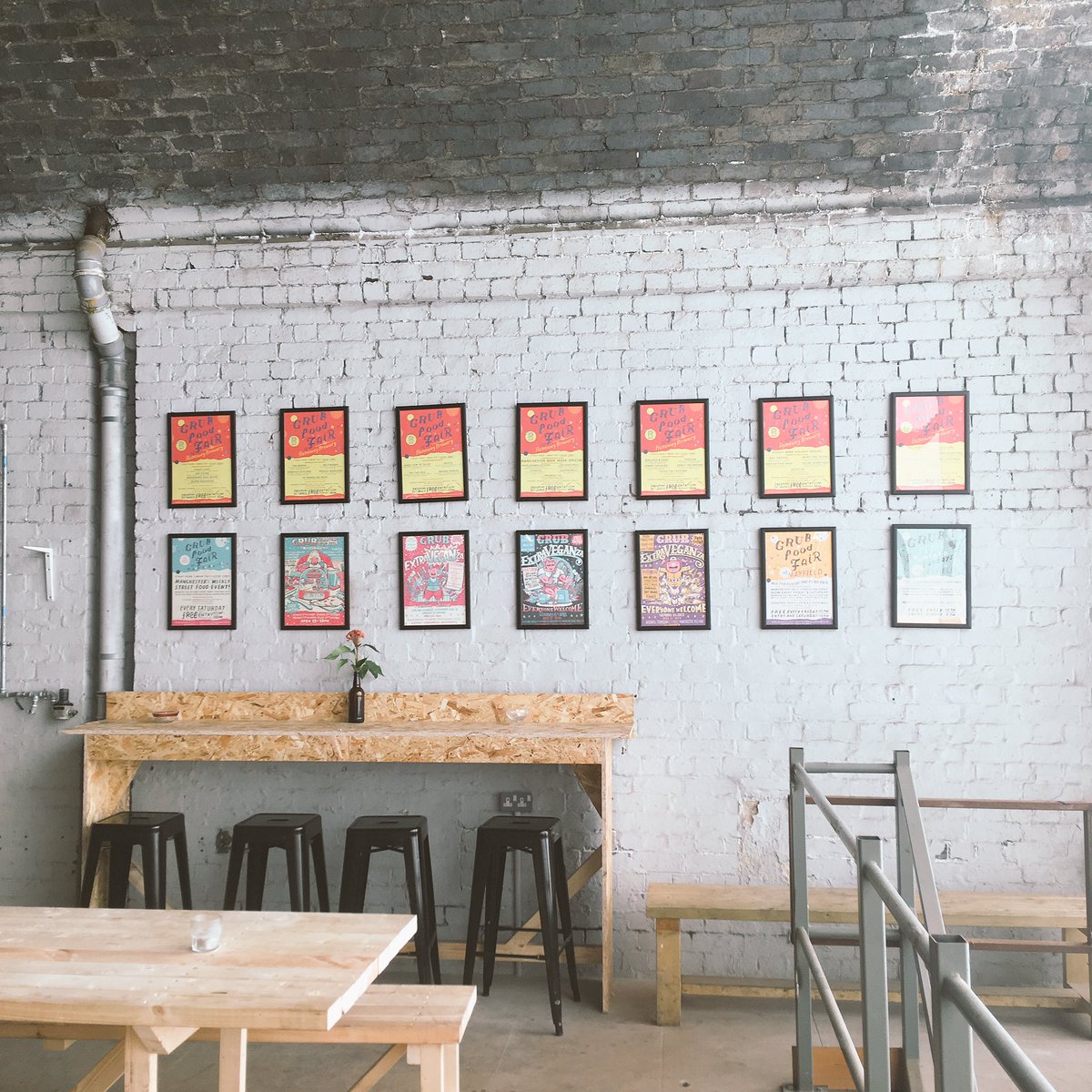 Come to <a href="/FSCMCR/">Fairfield Social Club</a> and travel back in time with GRUB! Got some old event posters up today of nice events we did with lovely people :)