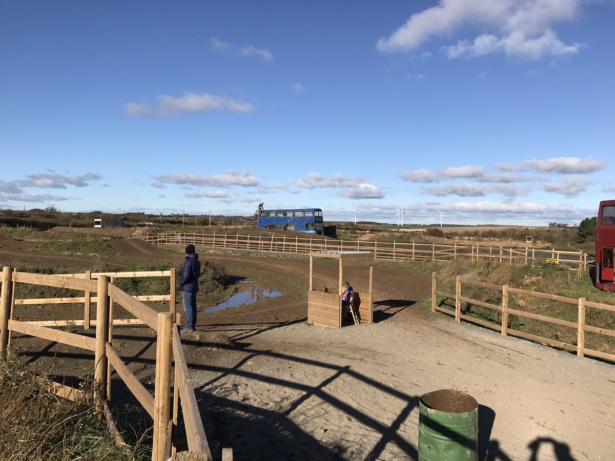 Billy no mates at the motor cross