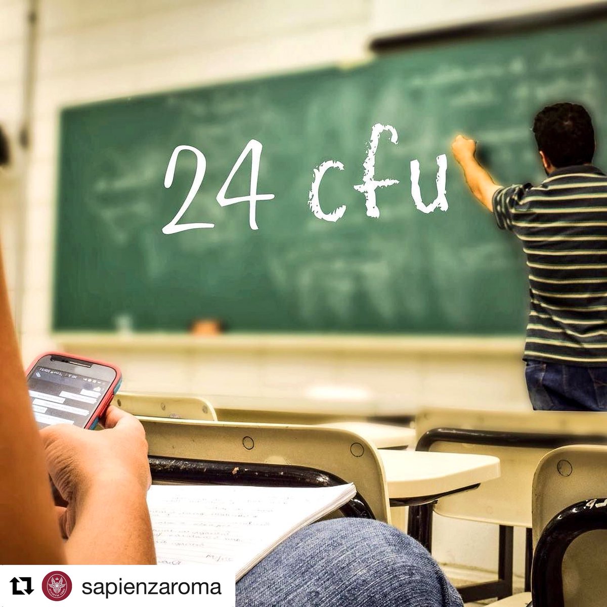 Alla ricerca dei #24cfu per l’insegnamento? Ecco un incontro informativo per #studentiSapienza! (mar #7novembre) ➡️ news.uniroma1.it/07112017_1430