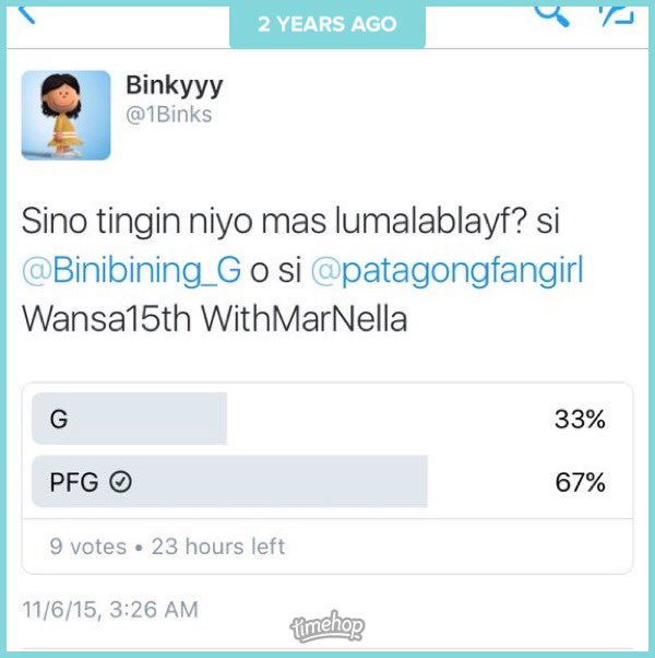 MyJologsHeart's tweet photo. Checked my Timehop this morning, and this popped up! Bwahahaha!!! 😂😂😂
@1Binks @Binibining_G @patagongfangirl https://t.co/N8KTioG0bb
