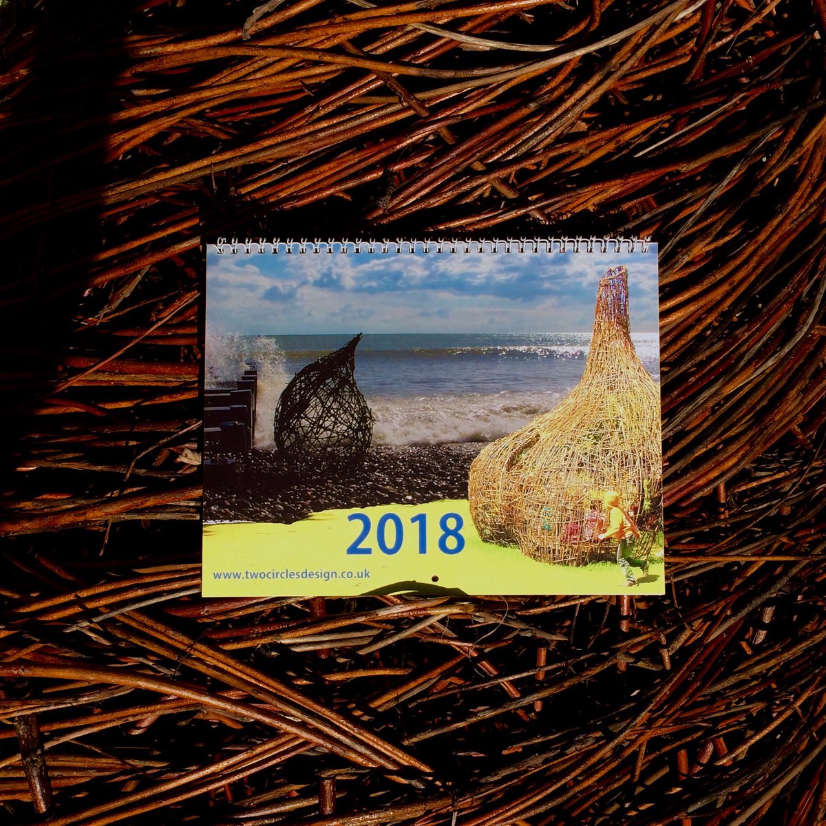 #limitededition £12 includes x12 A4 posters and #2018Calendar featuring ephemeral sculpture by #markandrebeccaford
