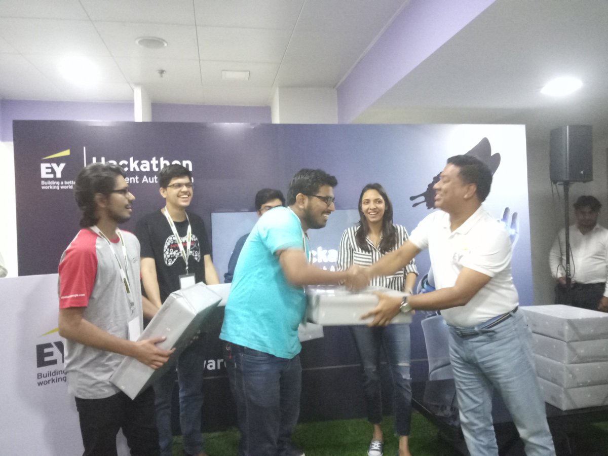 EY_India's tweet photo. And we have the winners! Congratulations to Team Spurs and Team Ignited Minds for winning the #EYHackathon (Delhi-NCR) #digital https://t.co/WjMWWmUNVb